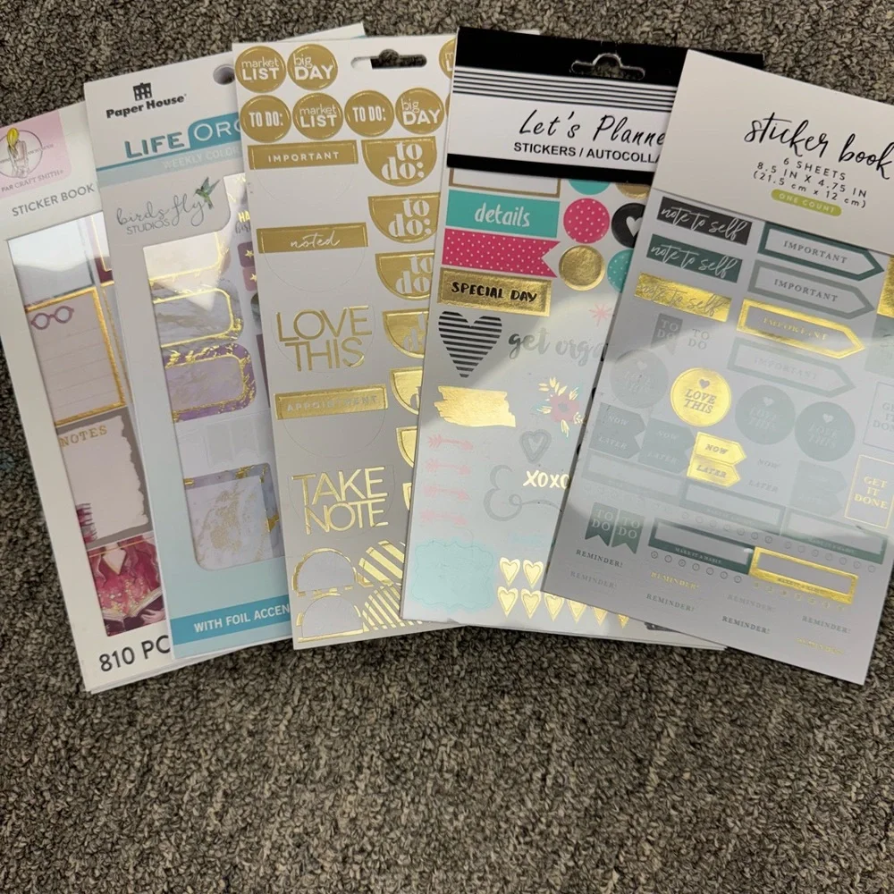 Gold and Silver Sticker Set